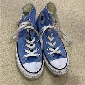blue high top converse